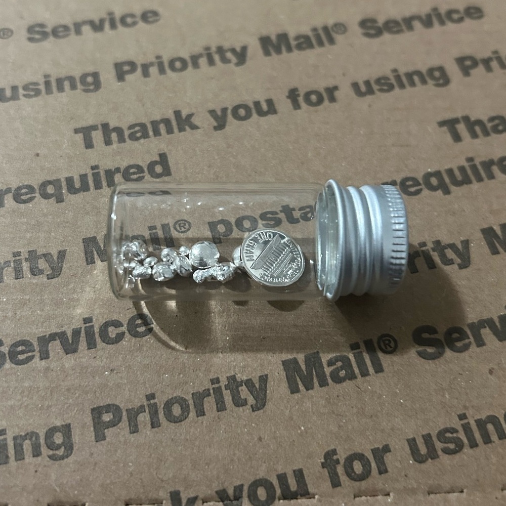 5 grams .999 Fine Silver Nuggets & Round